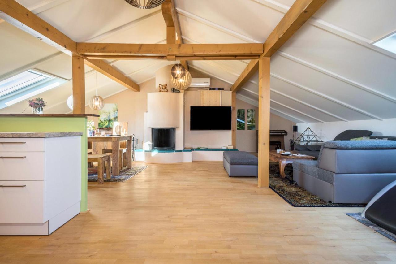Luxurioeses Penthouse-Appartement Höchst Dış mekan fotoğraf